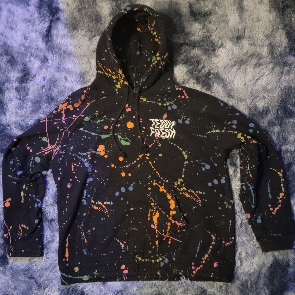 Teddy Fresh Splatter Paint Hoodie, XL